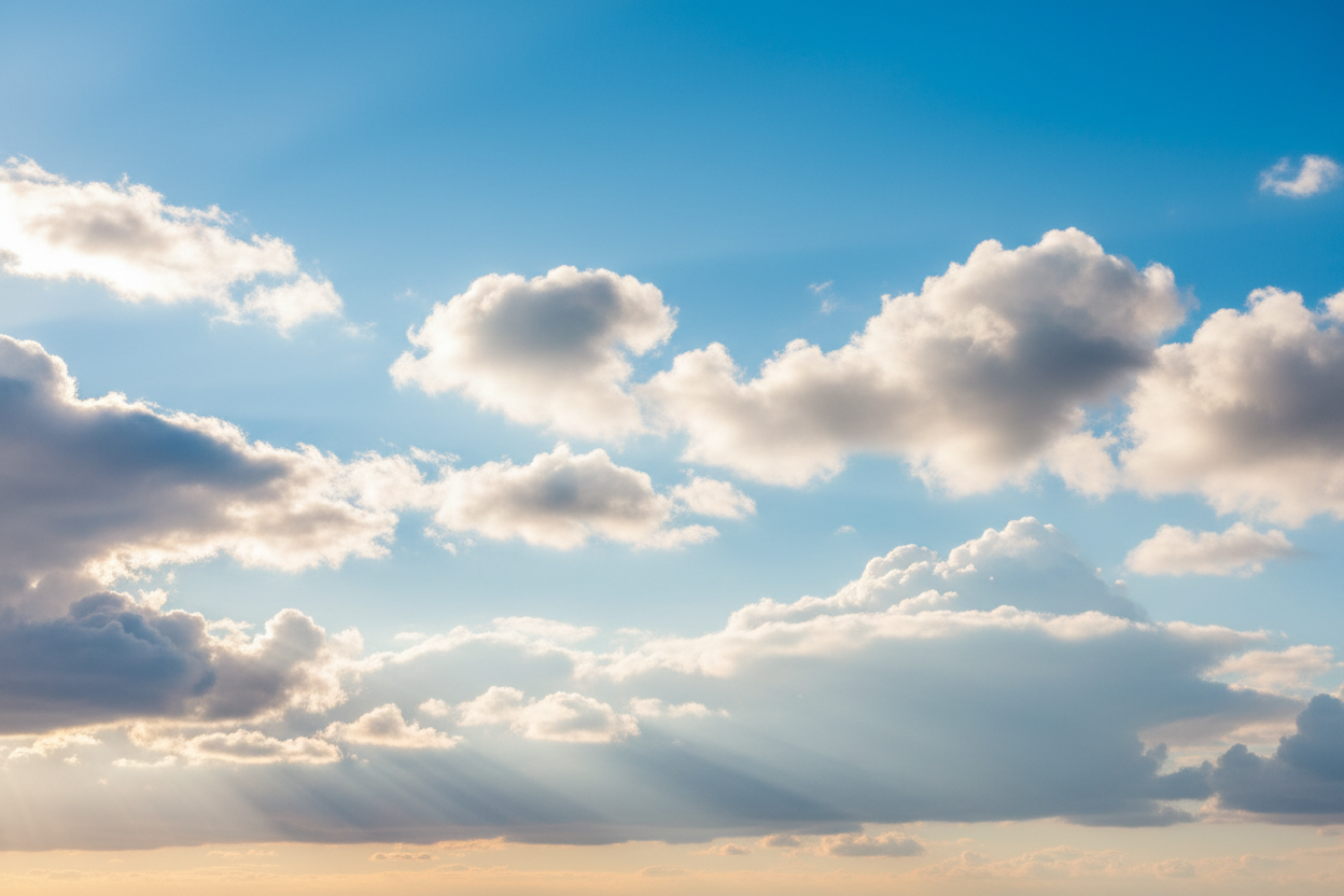 sky with clouds as a banner image